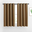 NICETOWN Blackout Curtains for Kids Room - Triple Weave Microfiber Home Thermal Insulated Solid Ring Top Blackout Panels/Drapes for Bedroom(Gold Brown, Set of 2, 46 x 54 Inch) by TinyTreasures Baby Boutique