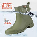 HISEA Women's Ankle Rain Boots Waterproof, Fashion Short Garden Shoes Anti-slip for Women with Comfortable Insole by GreenHaven Gardens