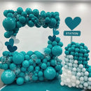 130pcs Peacock Blue Balloons Different Sizes 18" 12" 10" 5" Teal Blue Latex Balloon Garland Arch Kit for Birthday Baby Shower Graduation Wedding Gender Reveal Anniversary Party Decorations by CozyNest Decor