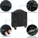 Unicook Grill Cover for Weber Q 100/1000 Q 200/2000 Grills with Q Portable Cart, Compared to Weber 7113, Heavy Duty Waterproof Full Length BBQ Cover, Outdoor Fade Resistant Material, Black by GreenHaven Gardens