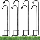 Ashman Shepherd's Hooks 35 Inch (8 Pack), Black, Made of Premium Metal for Hanging Solar Lights, Bird Feeders, Mason Jars, Christmas Lights, Lanterns, Garden Stakes and Wedding Décor. by GreenHaven Gardens