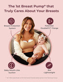 Momcozy M5 Breast Pump & A1 Lactation Massager Combo -Wearable Breast Pump with Double-Sealed Flange (3 Modes/9 Levels) + 2-in-1 Lactation Massager (Heat & Vibration) for Clogged Ducts & Milk Flow by TinyTreasures Baby Boutique