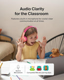 Belkin SoundForm Mini w/Case - Wireless Bluetooth Kids Headphones with 30H Battery Life, 85dB Safe Volume Limit, Built-in Microphone - Kids On-Ear Earphones for iPhone, iPad, & More - Pink by TinyTreasures Baby Boutique