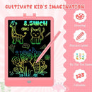 Decute Kids Toys LCD Writing Tablet with Stylus, 8.5 Inch Erasable Toddlers Doodle Board, Reusable Drawing Pad for Kids, Educational Christmas Birthday Gift for 3 4 5 6 7 8 Girls Boys Toddler Pink by TinyTreasures Baby Boutique