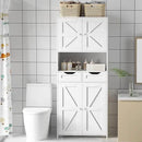 ANWBROAD 67” Bathroom Storage Cabinet Tall Storage Cabinet with Adjustable Shelves and Drawers Freestanding for Bathroom Kitchen Pantry Living Room Cabinet USBC002W by CozyNest Decor
