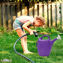PMU 2 Gallon Watering Can - Garden Watering Can for Indoor & Outdoor Plants - Plastic Water Can with Detachable Sprinkler Head - Large Water Pot, Made in USA - Purple Pkg/12 by GreenHaven Gardens