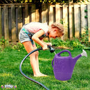 PMU 2 Gallon Watering Can - Garden Watering Can for Indoor & Outdoor Plants - Plastic Water Can with Detachable Sprinkler Head - Large Water Pot, Made in USA - Purple Pkg/6 by GreenHaven Gardens