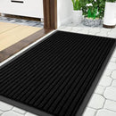 Yimobra Front Door Mat Outdoor Indoor Entrance, 100% Waterproof All-Season All Weather Doormat, Welcome Matt Outside Entry, Non Slip, Low Profile, Heavy Duty Patio Porch Floor Mats,36 x 17,Black by CozyNest Decor