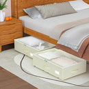 Under Bed Storage with Wheels, No Assemble Required 7.5 inches height Under Bed Storage bins,Large capacity Rolling Under bed Shoe Storage containers，dorm under bed storage drawers by CozyNest Decor