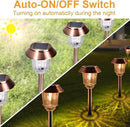 XMCOSY+ Solar Lights Outside Waterproof - 4 Pack Auto On/Off 10-40 LM Dimmable Outdoor Solar Lights for Yard Garden Pathway Driveway Walkway (Warm White) by GreenHaven Gardens