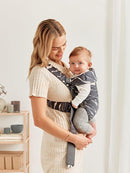 BabyBjörn Baby Carrier Mini, Anthracite/Landscape Print, Cotton | Newborn Carrier (7-25 lbs), Ergonomic, Easy-to-Use by TinyTreasures Baby Boutique