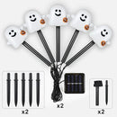 Solar Halloween Ghost Pathway Lights, 10 Pack Ghost Stake Lights with Pumpkin Design, Durable Waterproof Outdoor Halloween Decoration for Garden, Walkway, and Yard (10Pcs PGhost) by GreenHaven Gardens