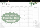 Desk Calendar 2025-2026, 18 Months (July 2025 to December 2026) - Large Size 17" x 12" Desktop/Wall Monthly Calendar with To Do List, Personal Desk Calendar Planner for Home, School, Office - Leaf by TinyTreasures Baby Boutique