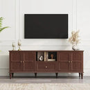 ARTPOWER 67'' Mid-Century Modern TV Stand with Storage Drawer and Doors, Long TV Stand with Adjustable Shelves for 75 Inch TV for Living Room, Bedroom, Brown by CozyNest Decor