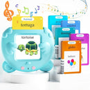 Spanish & English Talking Flash Cards for Toddlers, 510 Sight Words Bilingual Learning Toys for Children, Autism Pocket Speech Therapy Toys, Español Vocabulary Educational Flashcards by TinyTreasures Baby Boutique