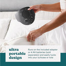 Homedics Sleep Better Portable Sound Machine, Night Light,12 Soothing Sounds Including White Noise, Rain, and Thunderstorm, Ultra-Portable Design, Auto-Off Timer, Ideal for Travel & Baby Sleep, Black by TinyTreasures Baby Boutique