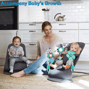 Baby Stroller Arch Mobile, Adjustable Musical Arch Toys Mobile for Crib with Universal Clamps, Versatile Activity Toy Bar for Bouncer Infant Car Seat Toys 0 6 Months Mobile for Bassinet Swing - Gray by TinyTreasures Baby Boutique