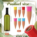 12 Pack Plant Watering Devices Include 6 Terracotta Self Watering Spikes and 6 Pcs 26 oz Plastic Bottles, Slow Release Vacation Insert Automatic Plant Waterer Device (Mixed Colors) by GreenHaven Gardens