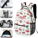 Cherry Pattern Custom Kids Backpack 16.5 Inch for Boy Girl, Personalized Waterproof Child School Travel Bag with Name by TinyTreasures Baby Boutique