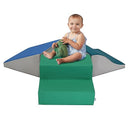 FDP SoftScape Toddler Playtime Junction 360 Climber, Indoor Active Play Structure for Toddlers and Kids; Safe Soft Foam for Crawling, Climbing and Sliding (4-Piece) - Contemporary, 13799-CT by TinyTreasures Baby Boutique