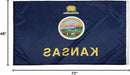 FlagSource Kansas Nylon State Flag, Made in the USA, 4x6' by GreenHaven Gardens