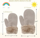 PESAAT Baby Girl Mittens Fleece Toddler Boy Mittens Warm Kids Winter Gloves Unisex Cold Weather Baby Gloves by TinyTreasures Baby Boutique