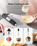 1000W Powerful Immersion Blender Handheld, 2025 New Update Hand Blender with 25-Speed and Heavy-Duty Copper Motor, 4 in 1 Hand Mixer with Chopper, Whisk, Beaker and Wand Silver by TinyTreasures Baby Boutique