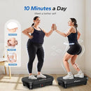 MERACH Vibration Plate Exercise Machine, Vibration Plate for Lymphatic Drainage Weight Loss, Vibrating Plate Exercise Machine with Bluetooth and LED Display, Workout Equipment for Women Men Home by CozyNest Decor