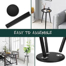 Uneedem Indoor Plant Stand Wood Mid Century Plant Stand for Indoor Plants, Modern Plant Table, 20.5" Tall Plant Holder Stand for Flower Pots, Small Round Side Table, End Table Black by GreenHaven Gardens