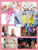 BONAOK Kids Karaoke Microphone, Wireless Bluetooth Microphone for Singing, Gift for Kids, Adults, Girls, Boys, Christmas Kids Toys Gifts for Ages 3, 4, 5, 6, 7, 8+ Years Old (Light Pinkcolor) by TinyTreasures Baby Boutique