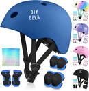 Vvinca Kids Toddlers Bike Helmet Adjustable for Ages 3-5-8 Years, Knee Pads and Elbow Pads Set Wrist Guard Sports Protective Gear Set for Roller Skate Bicycle Skateboard Scooter Girl Boy Birthday Gift by TinyTreasures Baby Boutique