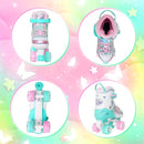 Nattork Kids Roller Skates for Girls Boys Kids, 4 Sizes Adjustable Quad Skates Butterfly and Flower with All Light up Wheels - Birthday Gift for Indoor Outdoor Sports by TinyTreasures Baby Boutique