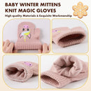 Baby Winter Mittens Toddler Stretch Knit Gloves Magic Warm Glove for Baby Boys Girls by TinyTreasures Baby Boutique