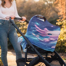 Binienty Axolotl Infants Carseat Canopies for Women, Dolphin Animal Print Nursing Breastfeeding Cover Stretchable for Stroller/Shopping Cart by TinyTreasures Baby Boutique