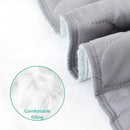 Waterproof Crib Mattress Protector Pad Cover 28" x 52", Anti Slip & Absorbent Waterproof Bed Pads for Standard Crib/Toddler Bed Quilted Machine Washable (Quilted Improved Thickness) Grey by TinyTreasures Baby Boutique