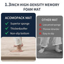 ACOMOPACK Baby Play Mat for Floor 1.3" Thick Memory Foam Play Mat 79"×157 Tummy Time Crawling with Non-Slip Bottom for Living Room,Nursery,Soft Velvet Playpen Mats for Kids,Infants（Beige） by CozyNest Decor