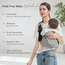 Baby Sling Carrier, Toddler Carrier Sling with Double Safety Buckle and Adjustable Shoulder Strap(7-30lbs), Baby Carriers One Size Fits All, Grey by TinyTreasures Baby Boutique