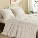 Litanika Comforters Tannish Grey Twin Size, 2 Pieces Lightweight Solid Bedding Set & Collections, All Season Fluffy Bed Set (66x90In Comforter & 1 Pillowcase) by CozyNest Decor