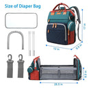 Jeryswet Baby Diaper Bags with Changing Station, Waterproof Large Capacity Diaper Bag Backpack for Moms Dads with USB Charging Port and Stroller Straps, Baby Shower Gifts, RGB by TinyTreasures Baby Boutique