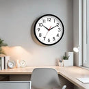 Wall Clock Analog 10 Inch Silent Non Ticking Battery Operated Modern Decorative for Living Room Kitchen Office Bedroom Bathroom(Black) by CozyNest Decor