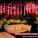 Meteor Shower Lights, Christmas Lights, 12 Inch 10 Tube 360 LED Rain Falling Icicle Cascading Lights for Xmas Tree Halloween Patio Garden Roof Eaves Decoration by GreenHaven Gardens