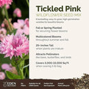 Eden Brothers Tickled Pink Flower Mixed Seeds for Planting, 5 lb, 2,400,000+ Seeds with Cosmos, Cornflower, Zinnia | Attracts Pollinators, Plant in Spring or Fall, Zones 3, 4, 5, 6, 7, 8, 9, 10 by GreenHaven Gardens