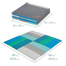 ECR4Kids SoftZone Turning Tiles Activity Mat, Folding Playmat, Contemporary by TinyTreasures Baby Boutique