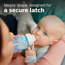Philips Avent Anti-Colic Bottle with AirFree Vent, 9oz, with Flow 2 Nipples, 1m+, 4pk, Blue, SCY703/24 by TinyTreasures Baby Boutique