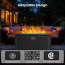Ciays 43-Inch Rectangular Propane Fire Pit with 60,000 BTU Output, Gas Fire Pit with Cover and Rocks, Fire Pit Table CSA-Certified 2 in 1 Table Gatherings Parties with 304 Stainless Steel H-Burner by GreenHaven Gardens