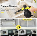 Handheld Steam Cleaner, Steamer for Cleaning, Multipurpose Portable Steam Cleaners for Home Use with Safety Lock and 10 Accessory Kit to Remove Grime, Grease, and More, Save Time and Effort by TinyTreasures Baby Boutique