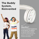 LilGadgets Connect+ Wired Kids Headphones for School with Microphone, Noise & Volume Reducing Over-Ear Headset with Cord, SharePort Technology & SoftTouch Padding, Magical Unicorns Headphones for Kids by TinyTreasures Baby Boutique