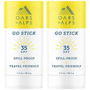 Oars + Alps Go Stick Clear SPF 35 Face Sunscreen, Skin Care Infused with Vitamin E and Antioxidants, Water and Sweat Resistant, TSA Friendly, 1.7 Oz, 2 Pack by TinyTreasures Baby Boutique