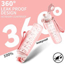 Water Bottle, 32 oz Motivational Water Bottles with Time Marker-Tritan & BPA Free, Sports Water Bottle with Time to Drink & Strap, Wide Mouth, Leakproof -Gift for Christmas Gym Fitness & Outdoor by CozyNest Decor