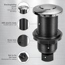 Garbage Disposal Air Switch Kit, Garbage Disposal Button, Sink Top Waste Disposer On/Off Switch, UL Listed Air Switch Compatible with All Garbage Disposals (Brushed Stainless Steel） by CozyNest Decor